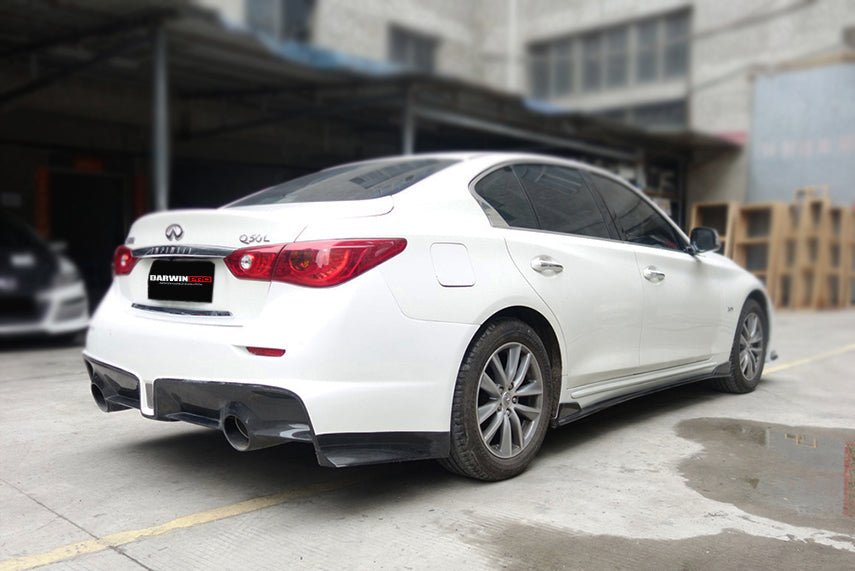 2014 - 2017 Infiniti Q50 Sedan EAU ROUGE Style Rear Bumper