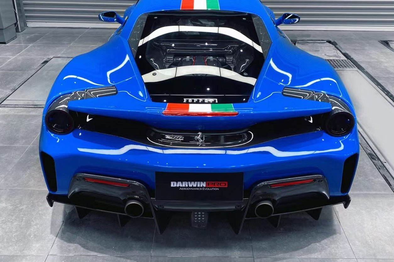 Ferrari 488 Pista Carbon Fiber Rear Bumper Upper Shell 2018-2020