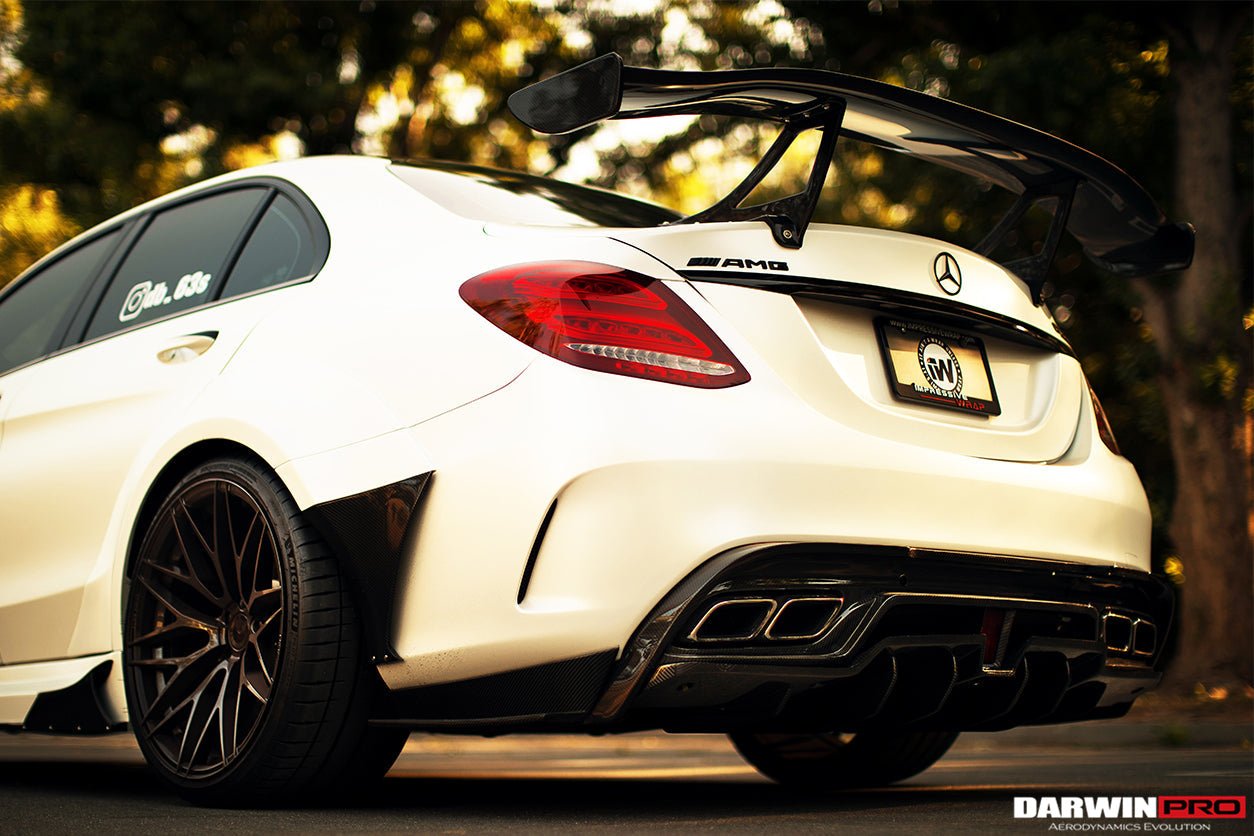 2015 - 2018 Mercedes Benz W205 C63/S AMG Sedan IMP Performance Carbon Fiber Rear Caps