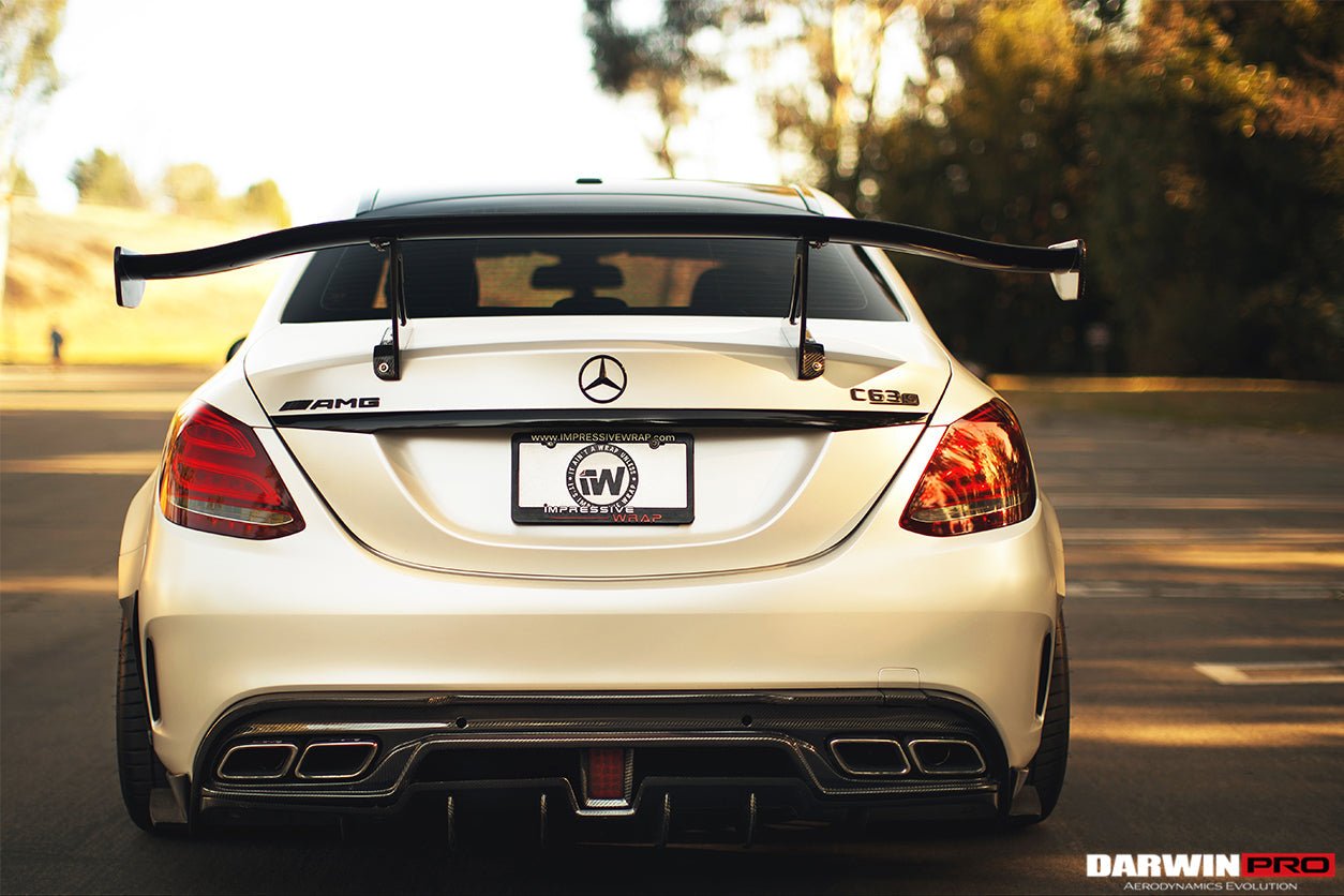 2015 - 2018 Mercedes Benz W205 C63/S AMG Sedan IMP Performance Carbon Fiber Rear Caps