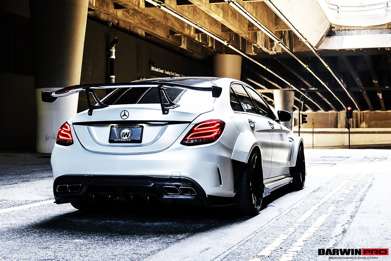 2015 - 2018 Mercedes Benz W205 C63/S AMG Sedan IMP Performance Carbon Fiber Rear Caps