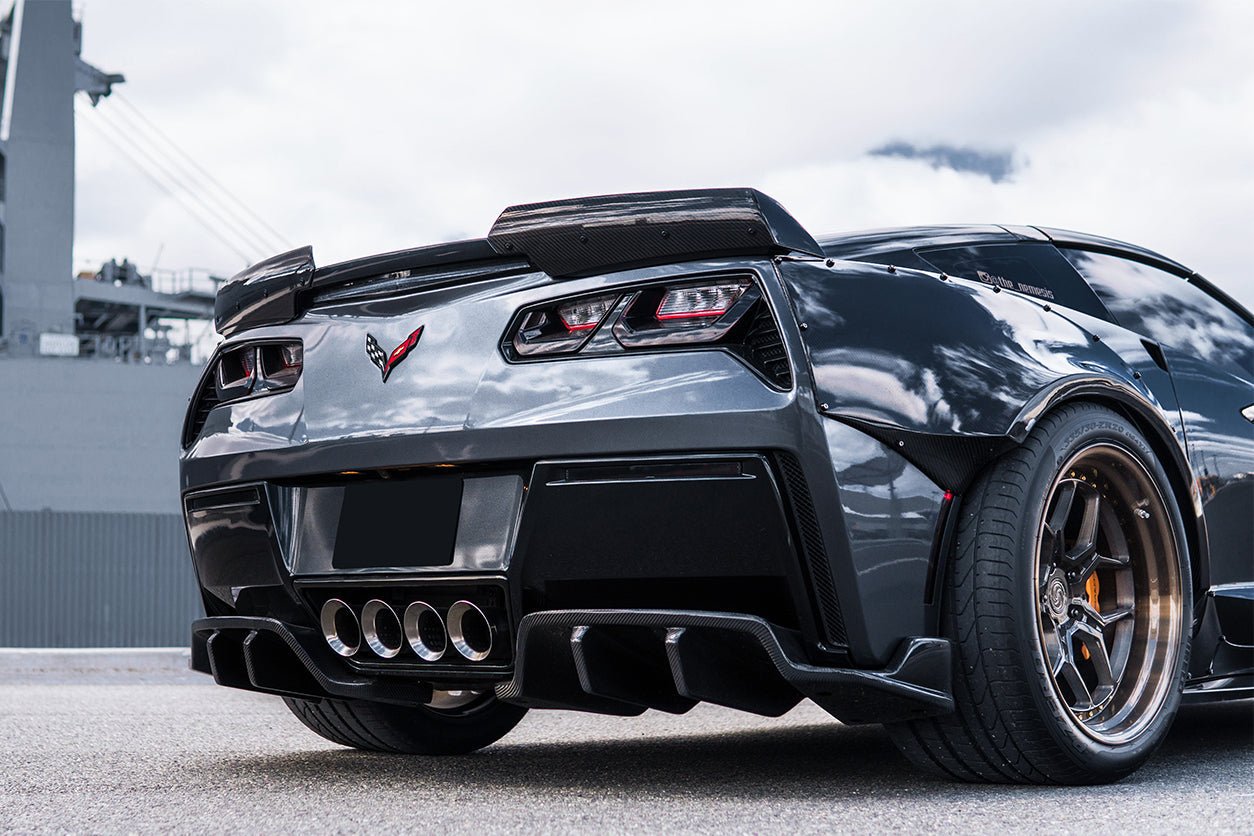 2013-2019 Corvette C7 Z51 ROX Style Rear Diffuser