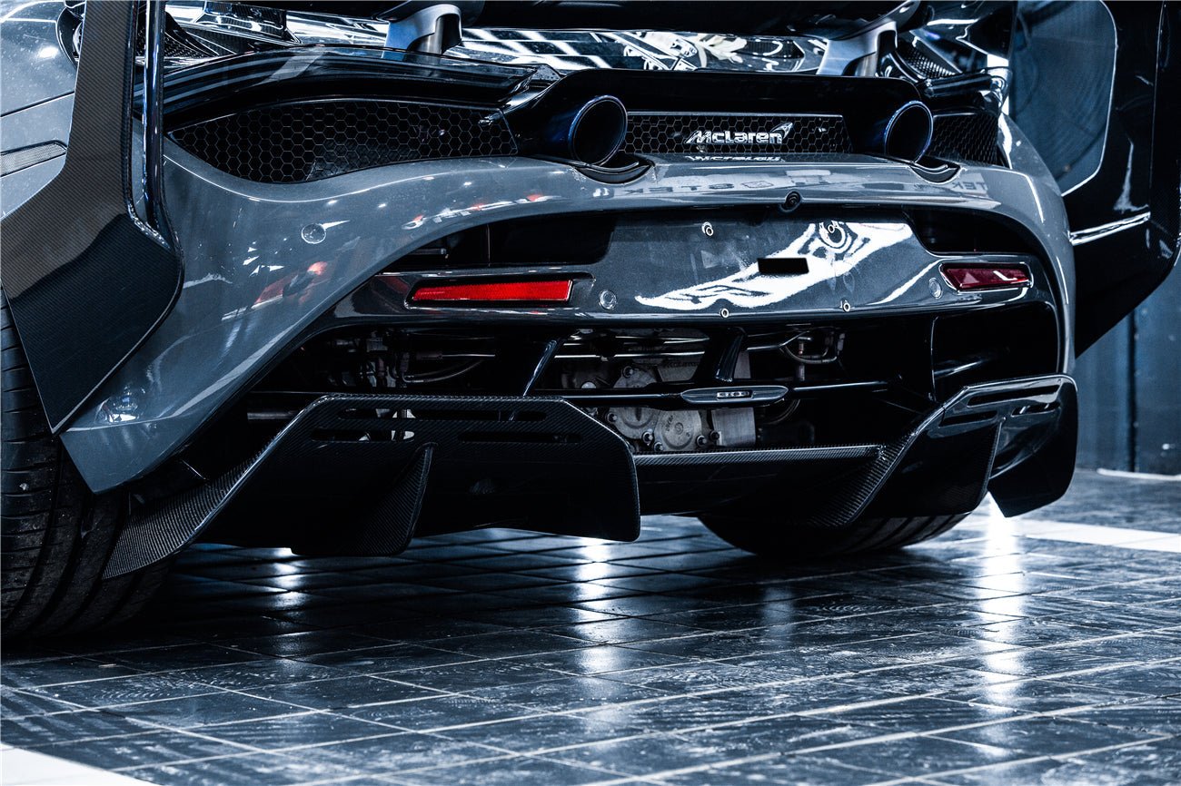 2017 - 2021 McLaren 720S BKSS Style Carbon Fiber Rear Diffuser