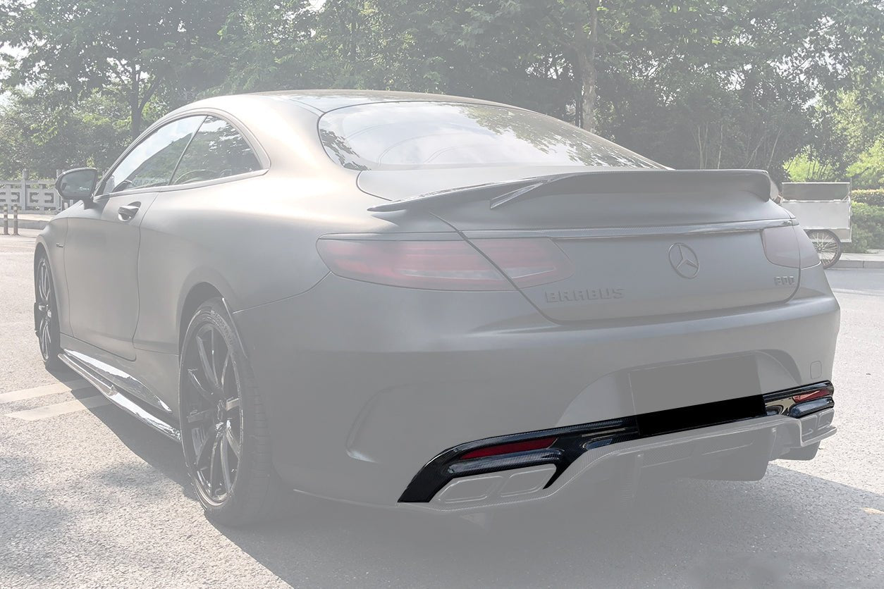 2014 - 2021 Mercedes Benz C217 S63/S65 AMG Coupe Carbon Fiber Rear Lip