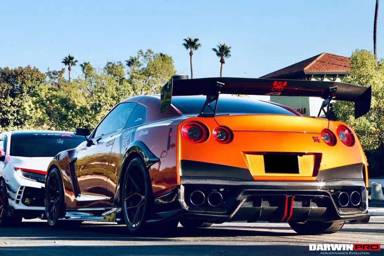 2017 - 2022 Nissan GTR R35 EBA BKSS Style Carbon Fiber Rear Diffuser