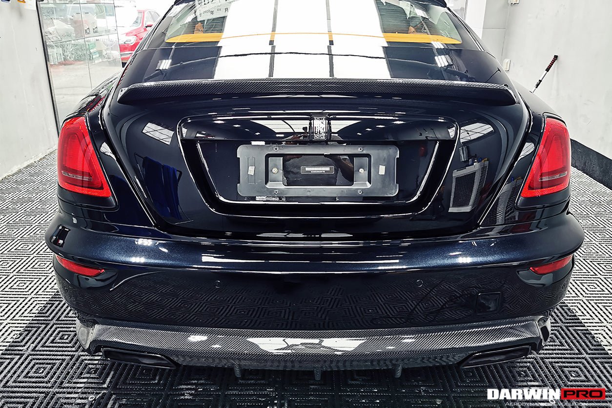 2016 - 2020 Rolls-Royce Wraith BKSSII Style Carbon Fiber Trunk Spoiler