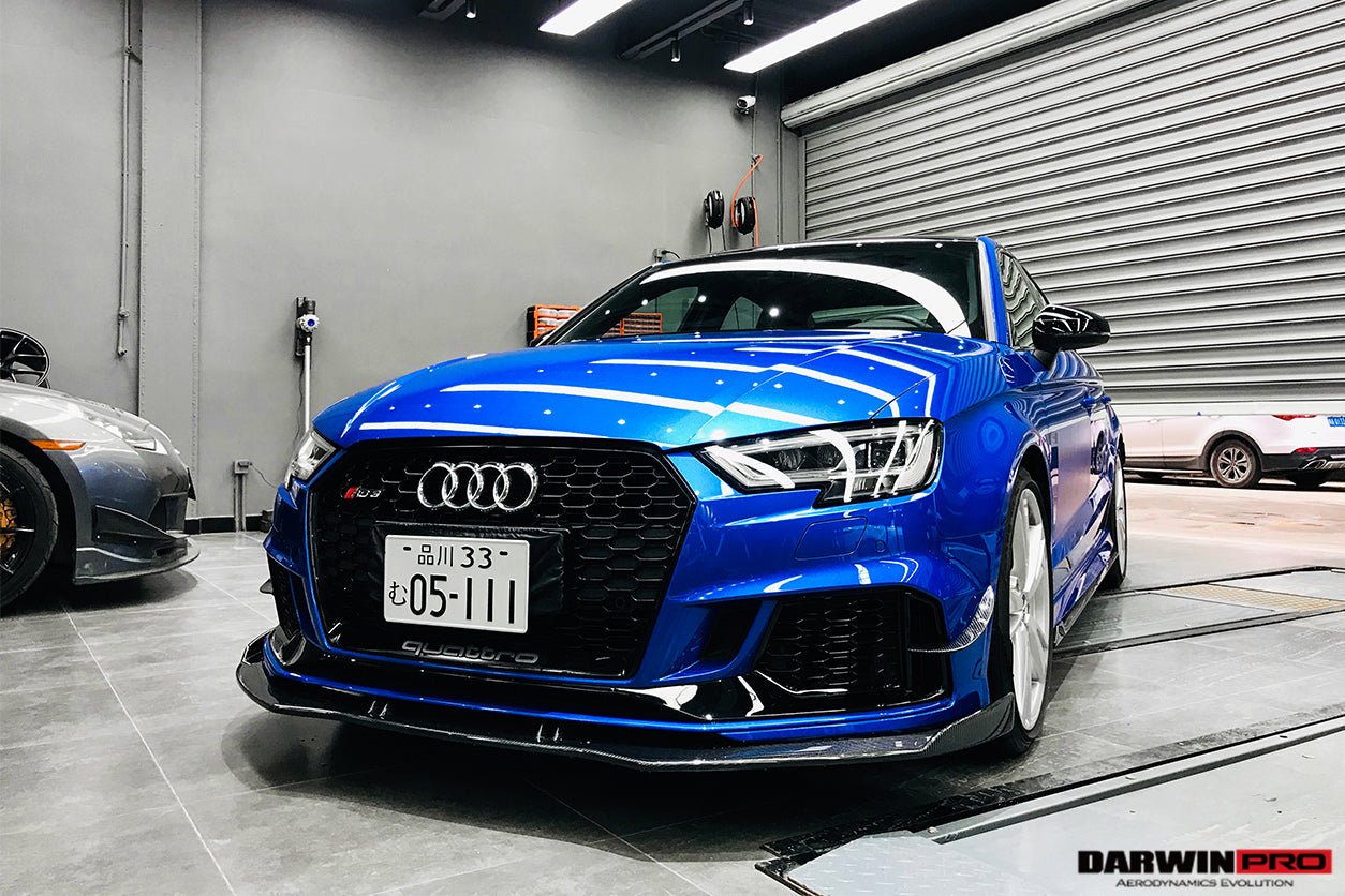 2019 - 2020 Audi RS3 BKSS Style Carbon Fiber Front Canards