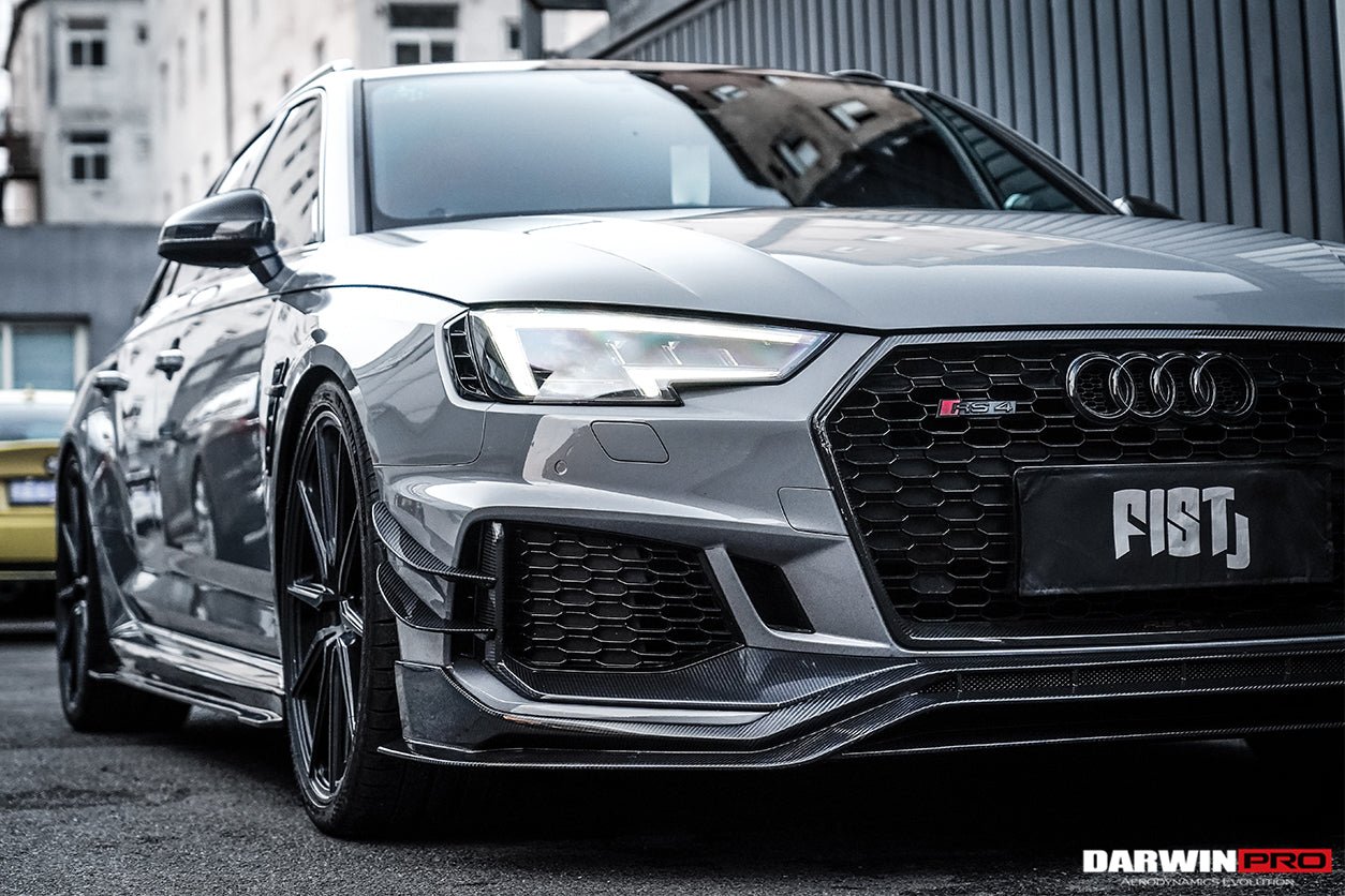 2017 - 2019 Audi RS4 B9 BKSS Style Front Canards
