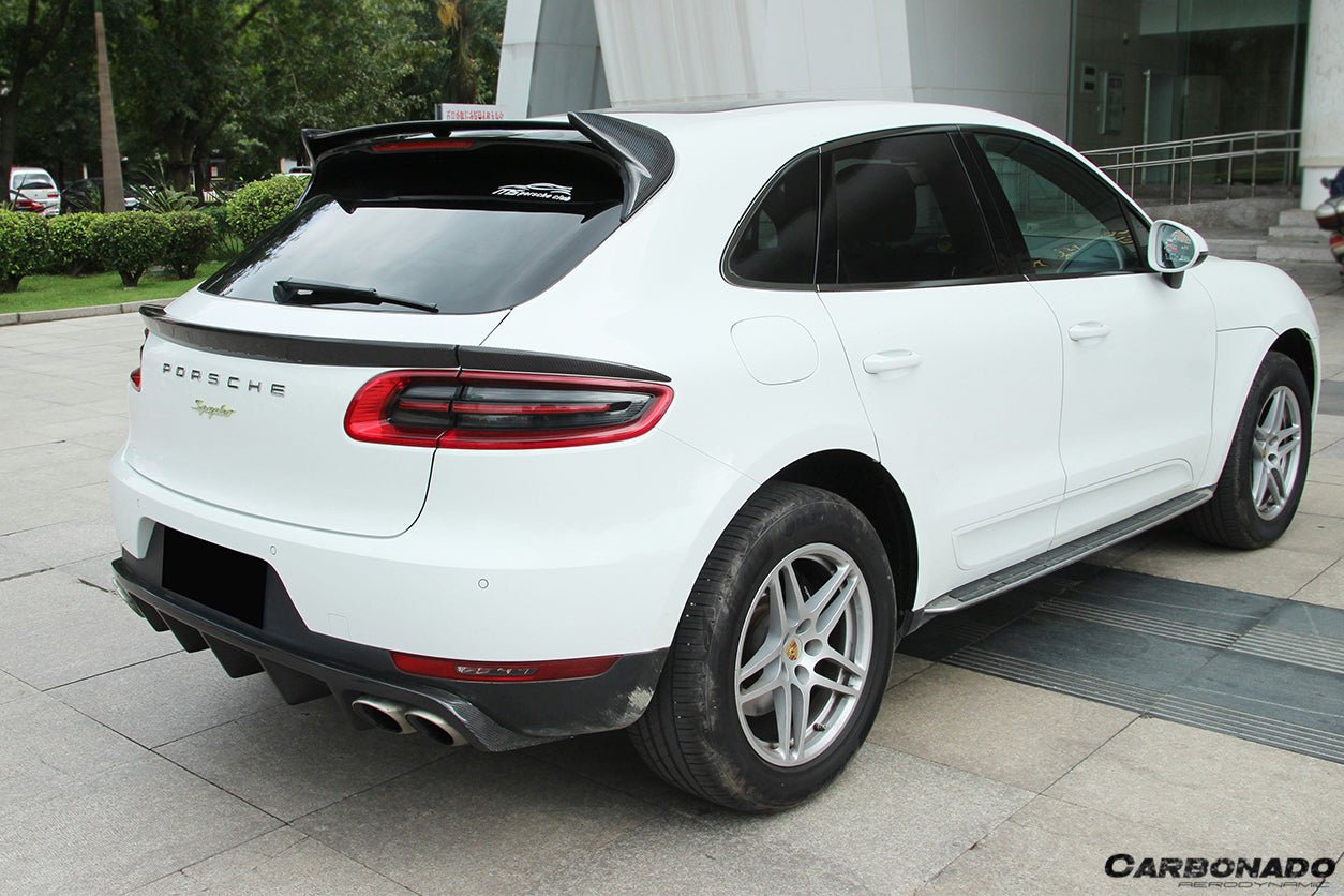 2014 - 2019 Porsche Macan BS Style Carbon Fiber Roof Spoiler