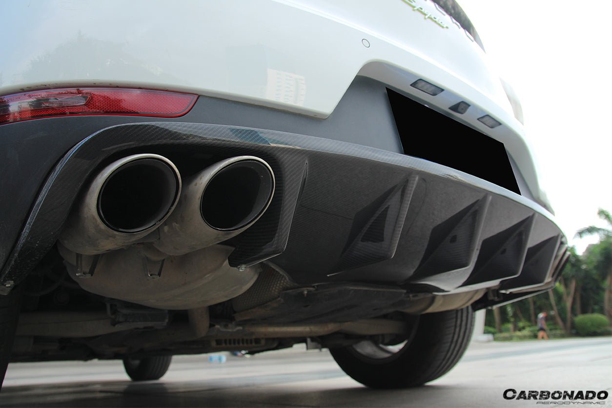 2014 - 2019 Porsche Macan BS Style Carbon Fiber Rear Diffuser