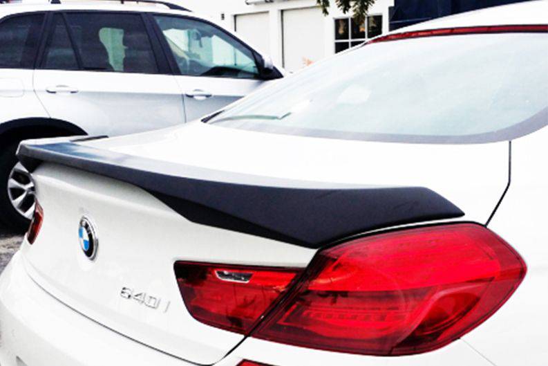2011-2018 BMW 6 Series F06 Sedan/ F13 Coupe HM Style Carbon Fiber Trunk Spoiler - Carbonado