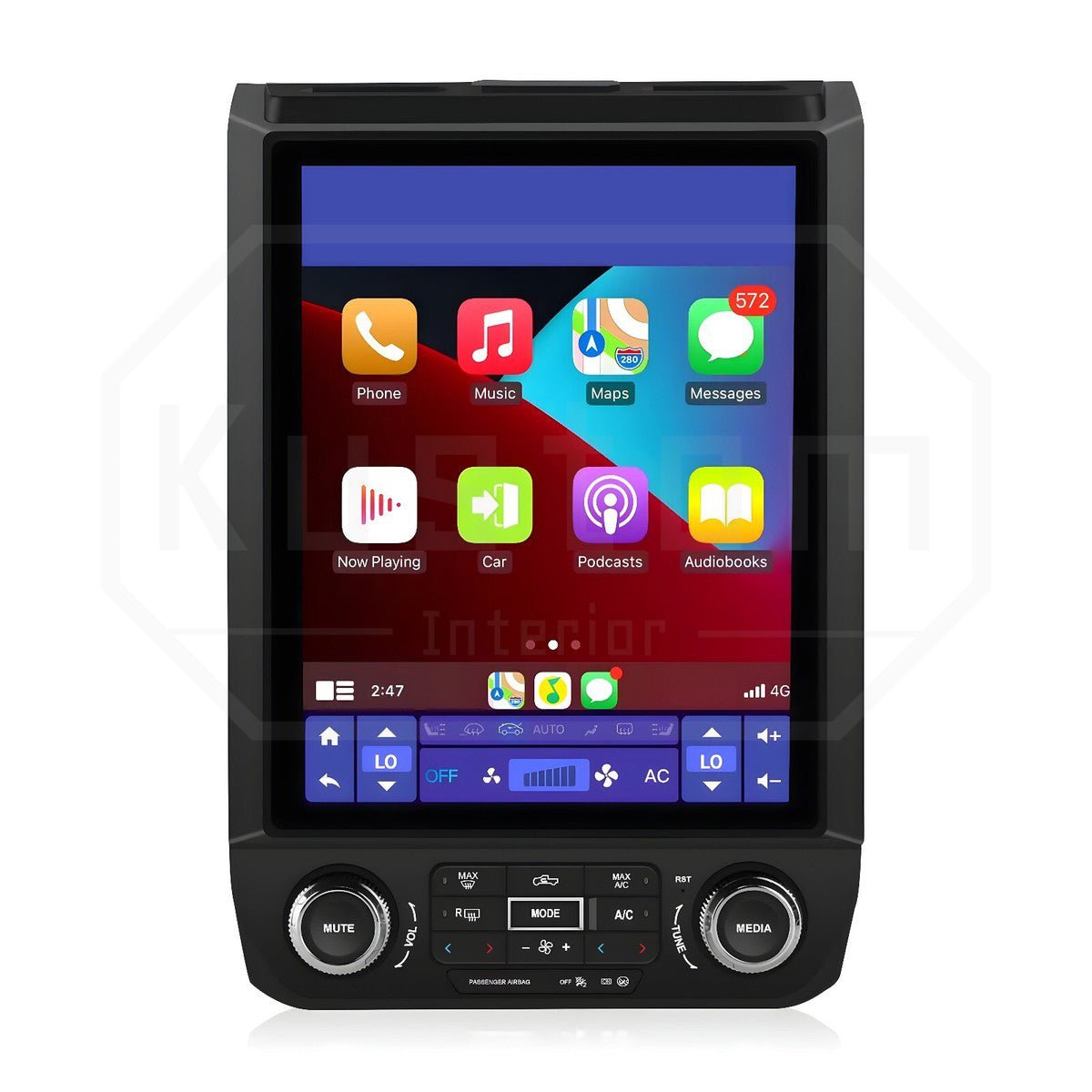 Ford F-150 12 Inch 14 Inch Vertical Touchscreen CarPlay Infotainment System 2015-2020