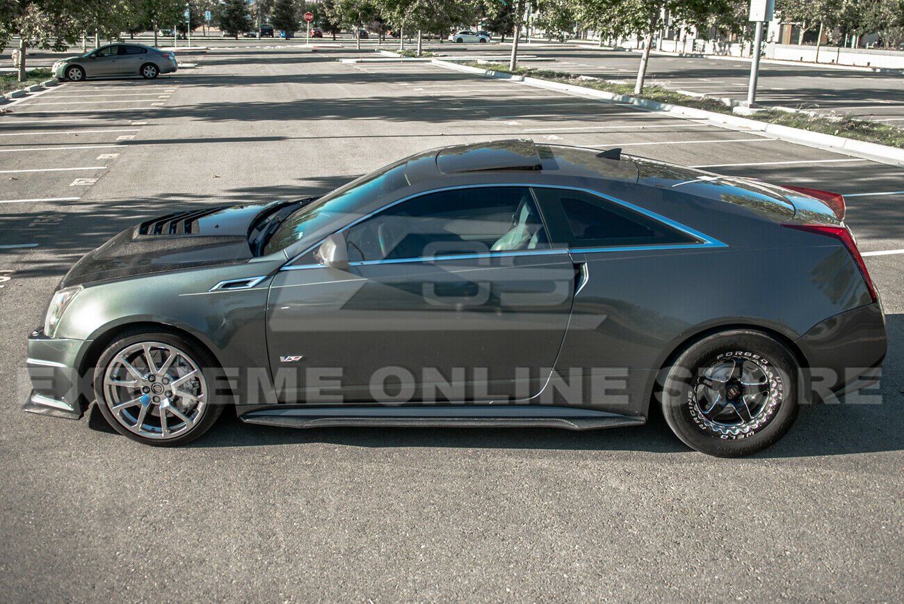 Cadillac CTS-V Coupe Carbon Fiber Side Skirts 2009-2015