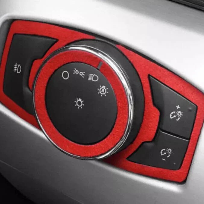 Ford Mustang Alcantara Headlight Button Trim 2015-23