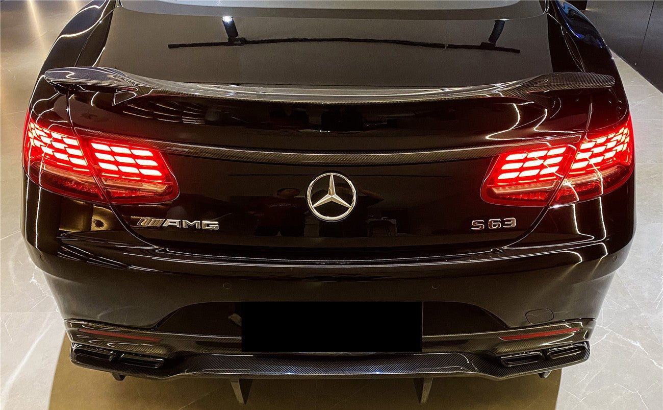 2014 - 2021 Mercedes Benz C217 S63/S65 AMG Coupe Carbon Fiber Trunk Trim