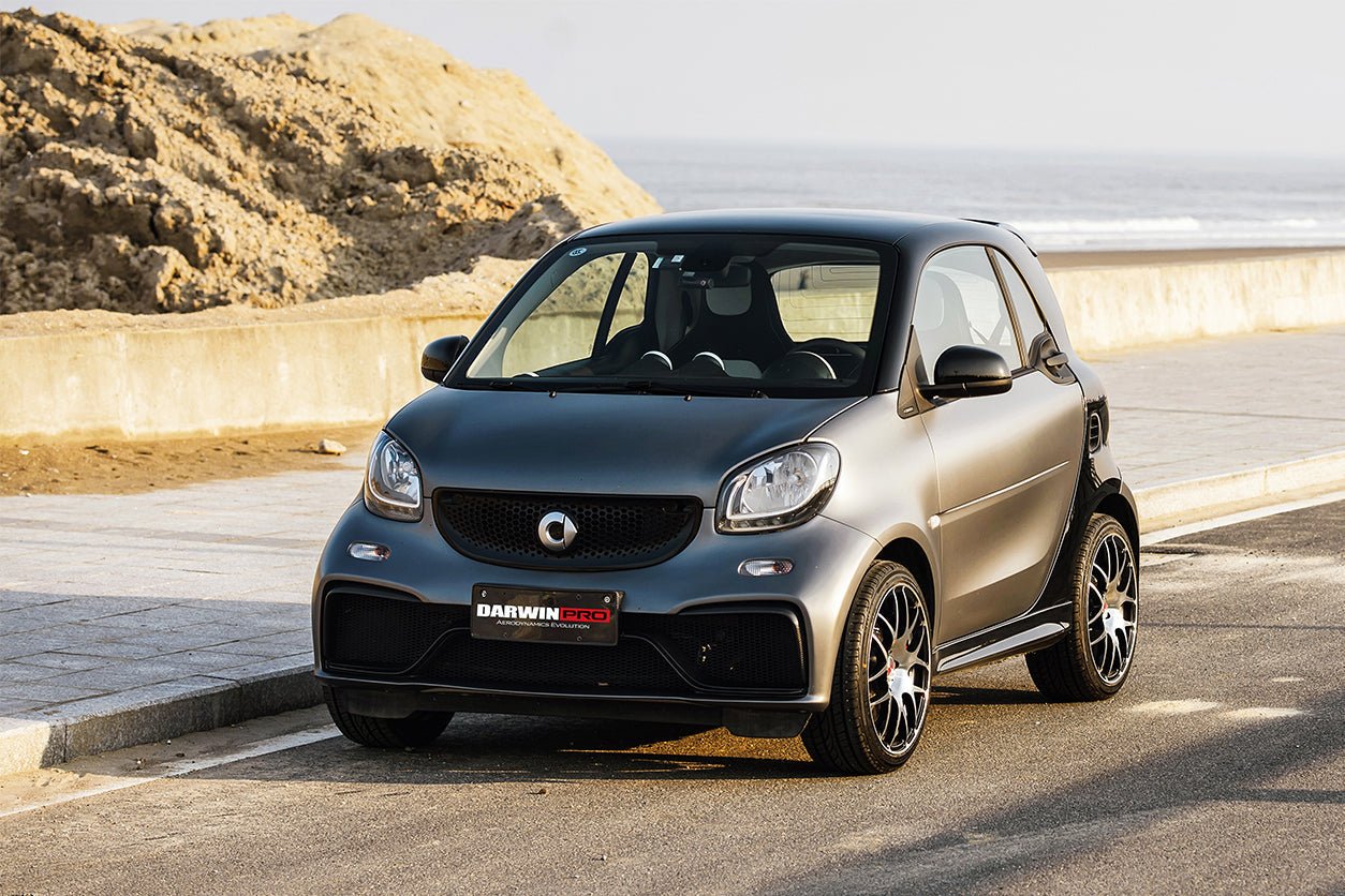 2016 - 2020 Smart Fortwo 453 BKSS Style Partial Carbon Fiber Side Skirts