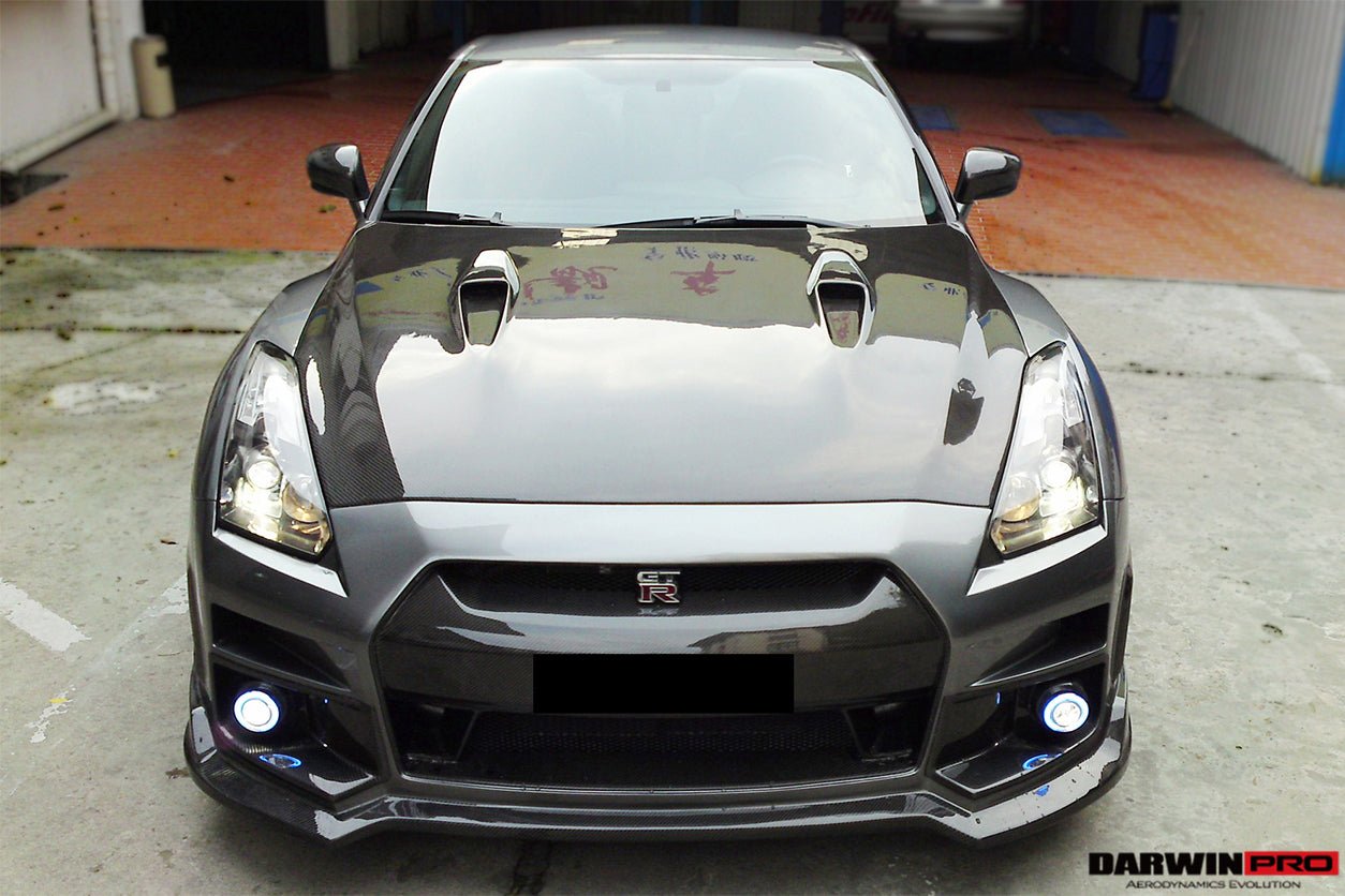 2008 - 2016 Nissan GTR R35 CBA/DBA BSE Style Carbon Fiber Hood