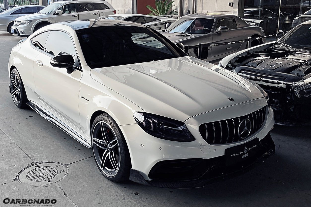 2015 - 2021 Mercedes Benz C-Class W205 Coupe PS Style Side Skirts