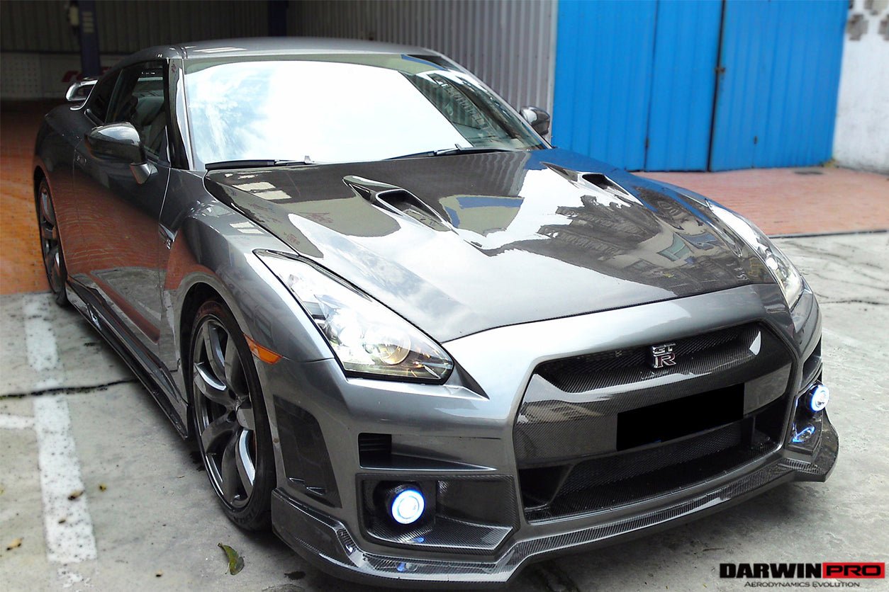 2008 - 2016 Nissan GTR R35 CBA/DBA BSE Style Carbon Fiber Hood