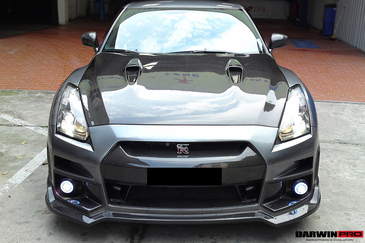 2008 - 2016 Nissan GTR R35 CBA/DBA BSE Style Carbon Fiber Hood
