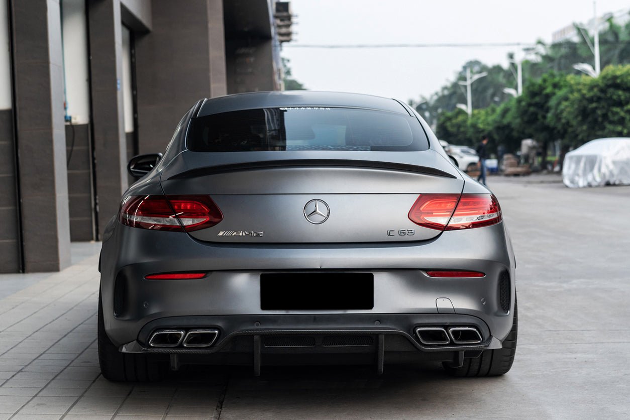 2015 - 2018 Mercedes Benz W205 C63/S AMG Coupe PS Style Rear Diffuser