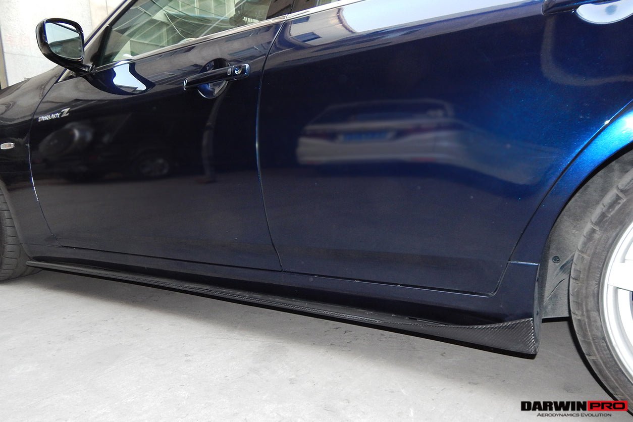 2007 - 2013 Infiniti G35 & G37 Sedan BS Style Carbon Fiber Side Skirts Under Board