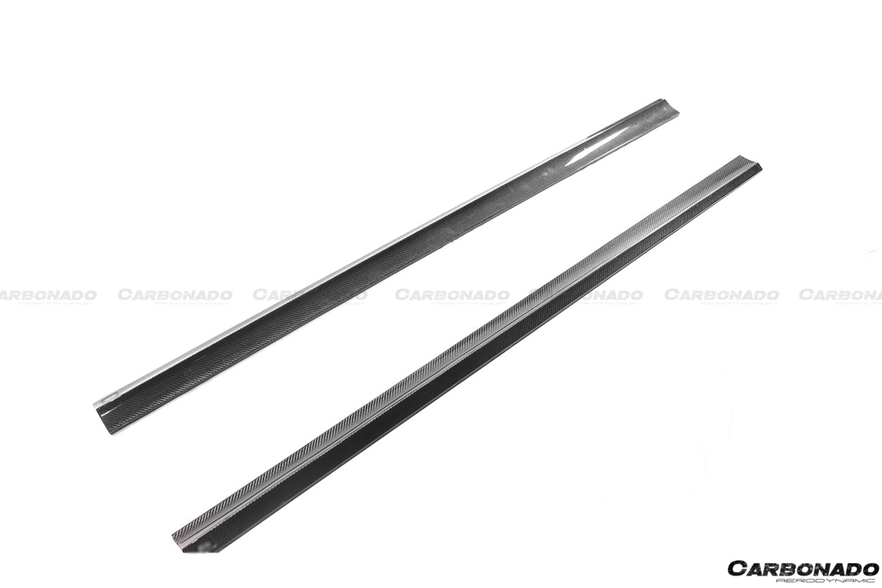 2008 - 2014 Mercedes Benz W204 C63 AMG RZ Style Carbon Fiber Side Skirts