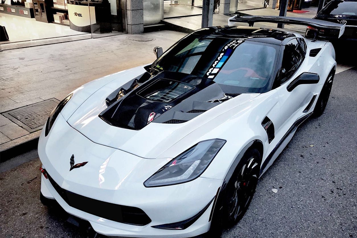 2013 - 2019 Corvette Z06 Grandsport AR Style Carbon Fiber Side Skirts