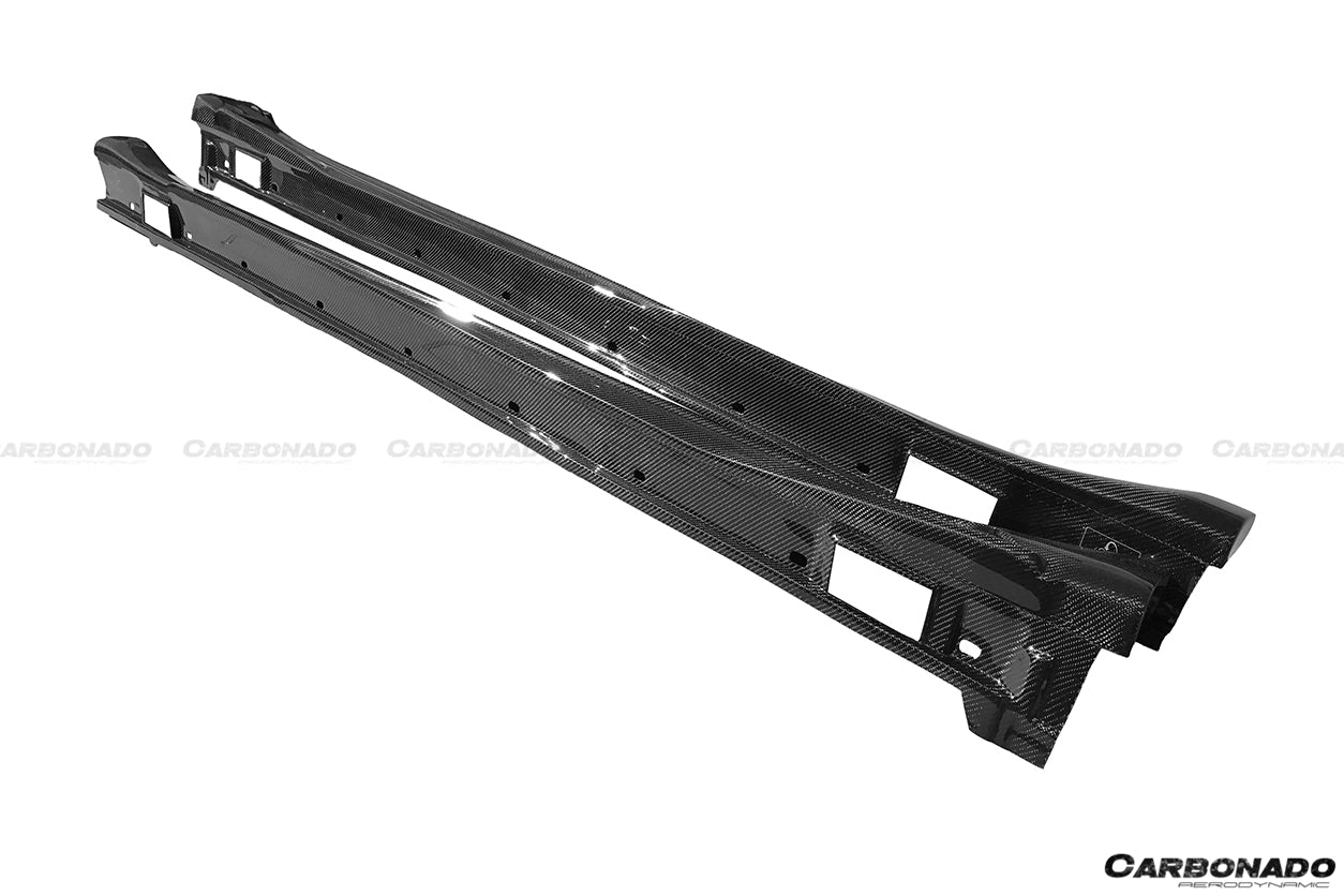 2013 - 2016 Porsche Panamera 970.2 ARN Style Carbon Fiber Side Skirts