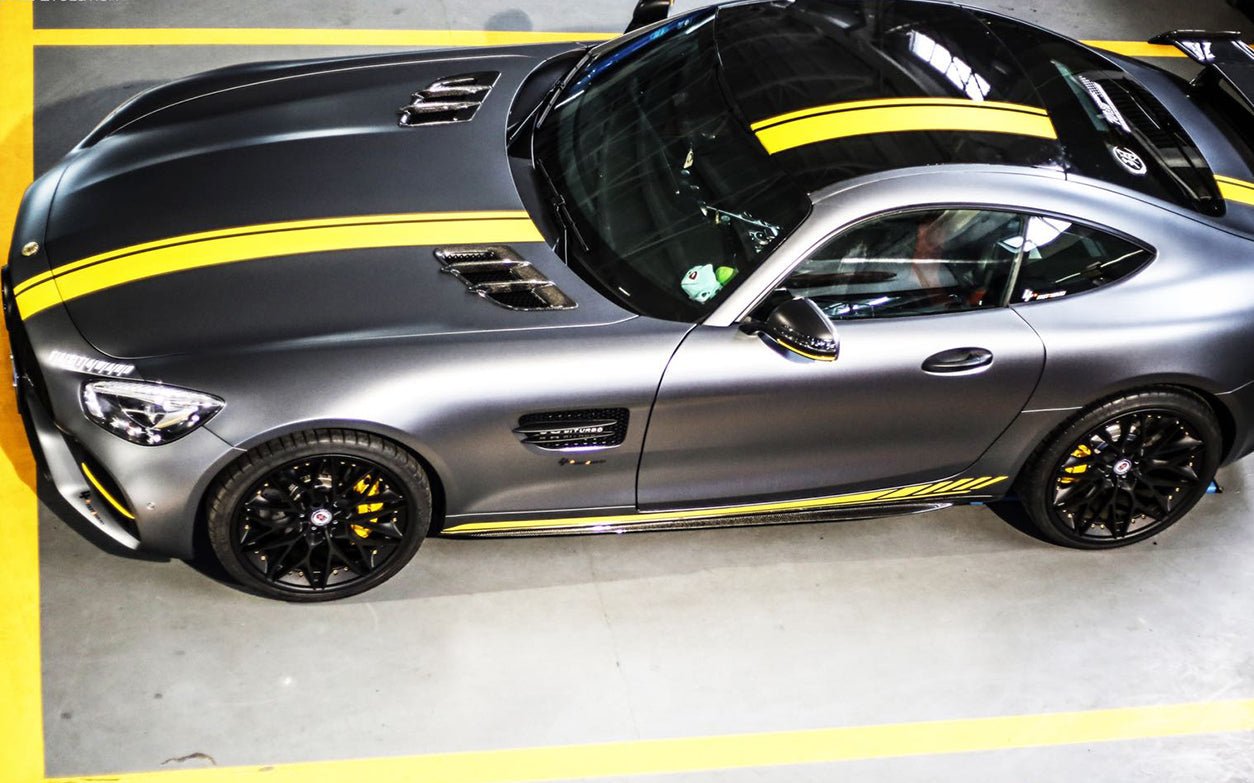 2015-2018 Mercedes Benz AMG GT/GTS Carbon Fiber Side Skirts Splitters