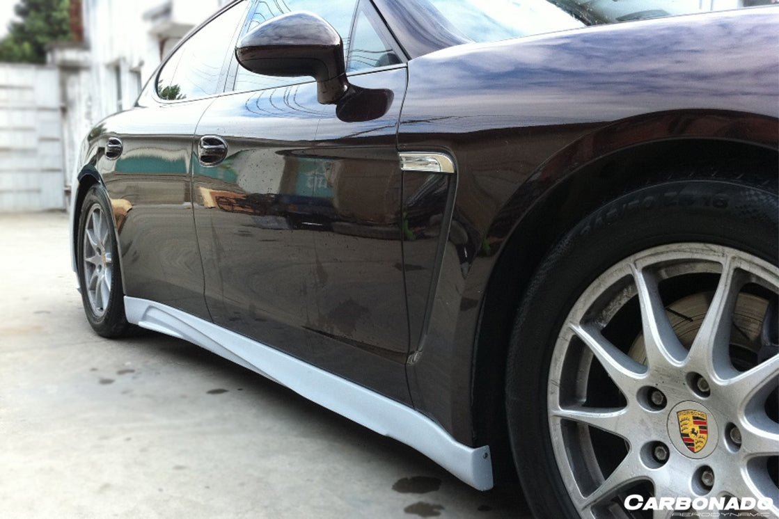 2013 - 2016 Porsche Panamera 970.2 ARN Style Carbon Fiber Side Skirts