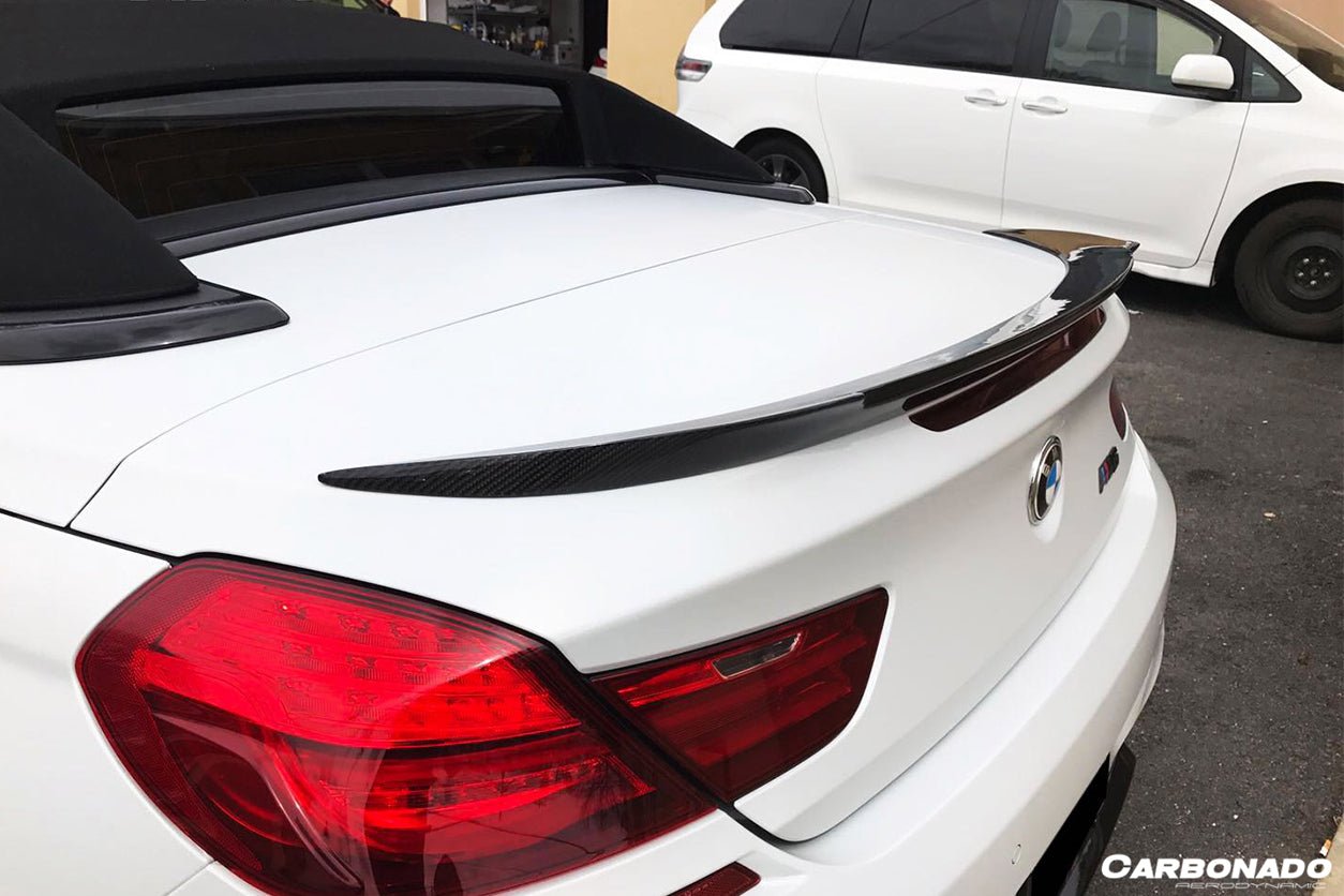 2011-2018 BMW 6 Series F12/M6 Convertiable VRS Style Carbon Fiber Trunk Spoiler