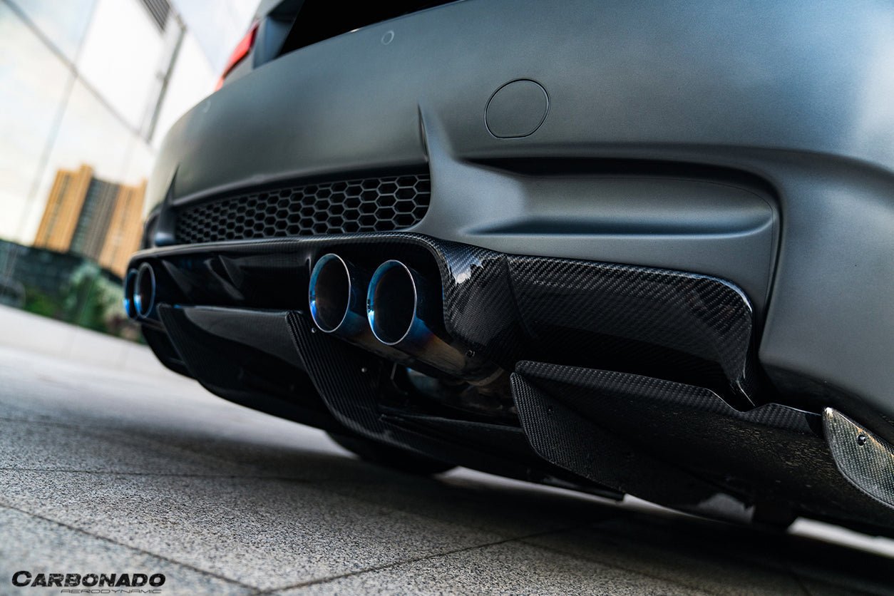 2008-2012 BMW M3 E92 E93 VA Style Carbon Fiber Rear Diffuser with Lip
