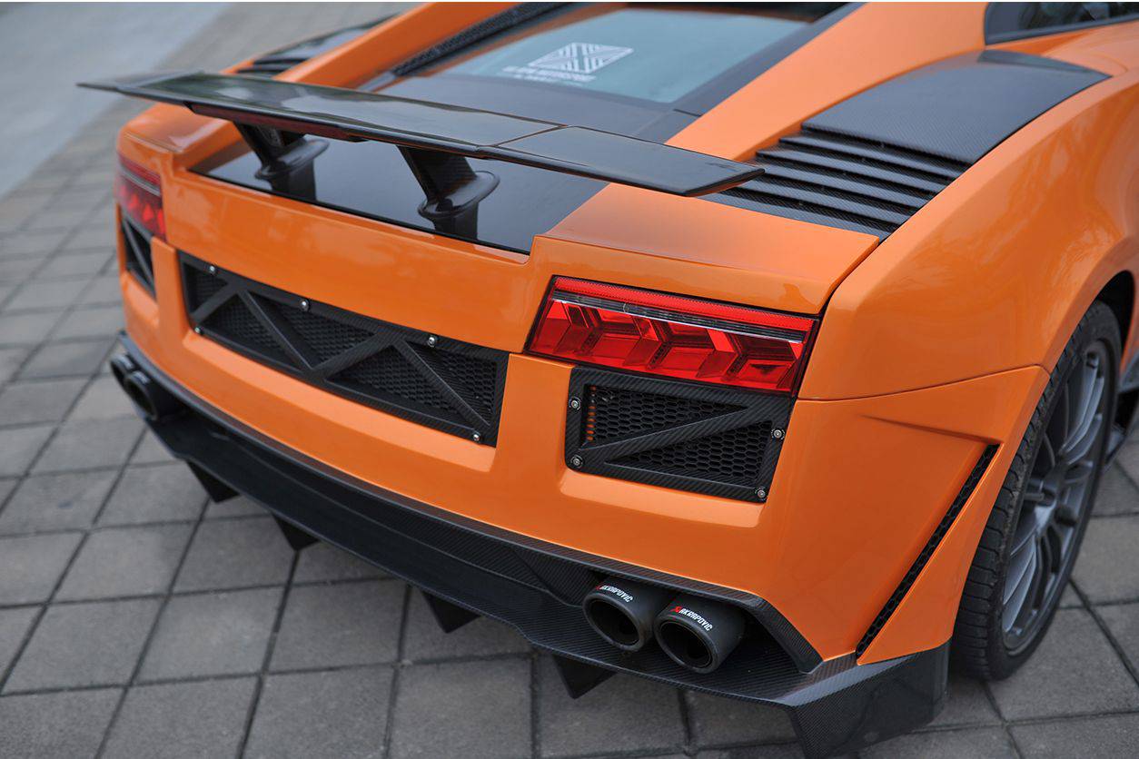 2004-2014 Lamborghini Gallardo SV Style Carbon Fiber Trunk Spoiler - Carbonado
