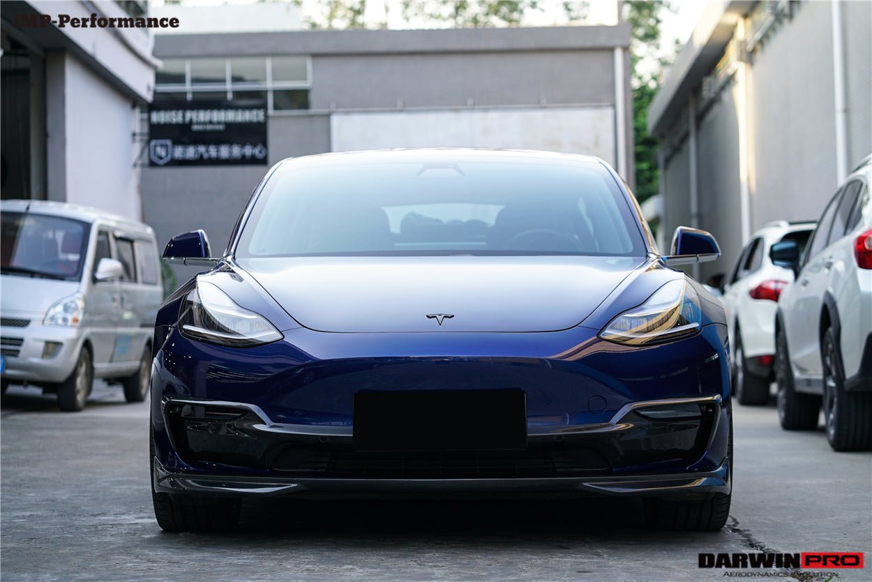 2017 - 2023 Tesla Model 3 IMP Performance Carbon Fiber Middle Front Lip