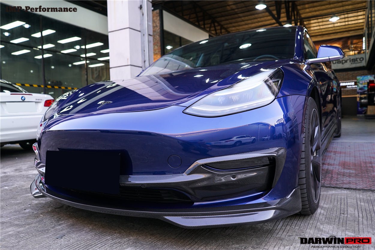 2017 - 2023 Tesla Model 3 IMP Performance Carbon Fiber Middle Front Lip