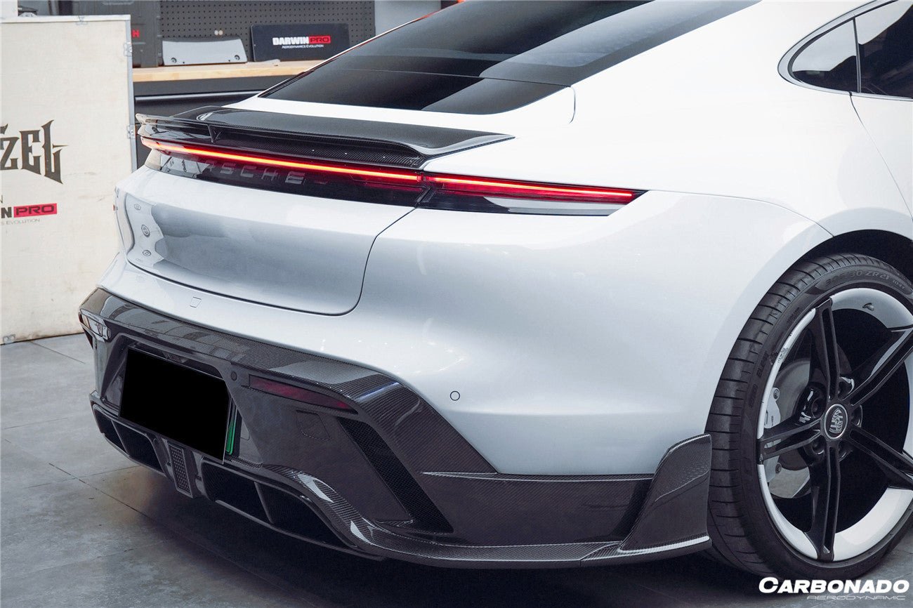 2019 - 2024 Porsche Taycan & 4 & 4S & GTS & TURBO CADO Style Rear Diffuser