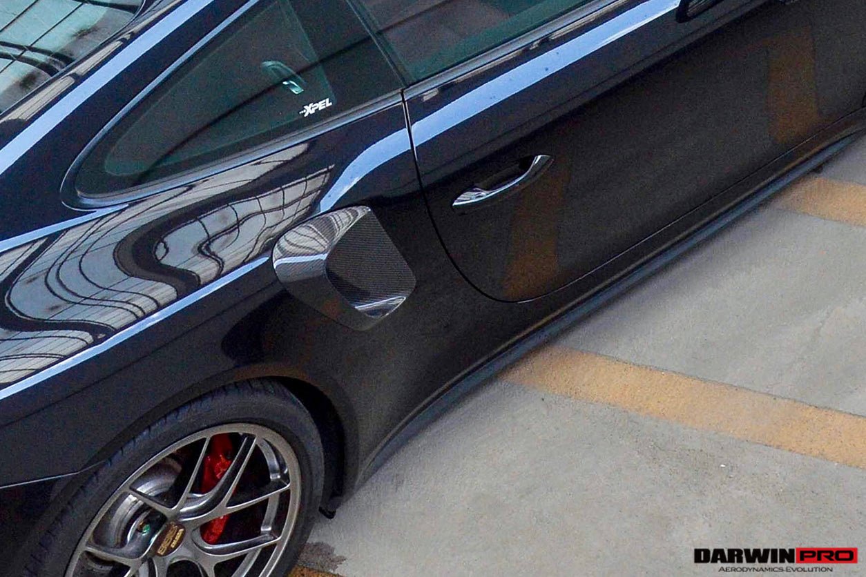 2013 - 2019 Porsche 991 Turbo/S GT2RS Style Carbon Fiber Quarter Panel Side Scoops