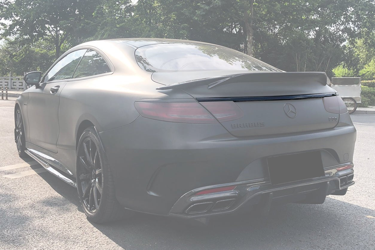 2014-2021 Mercedes Benz C217 S63/S65 AMG Coupe Carbon Fiber Trunk Trim - DarwinPRO Aerodynamics