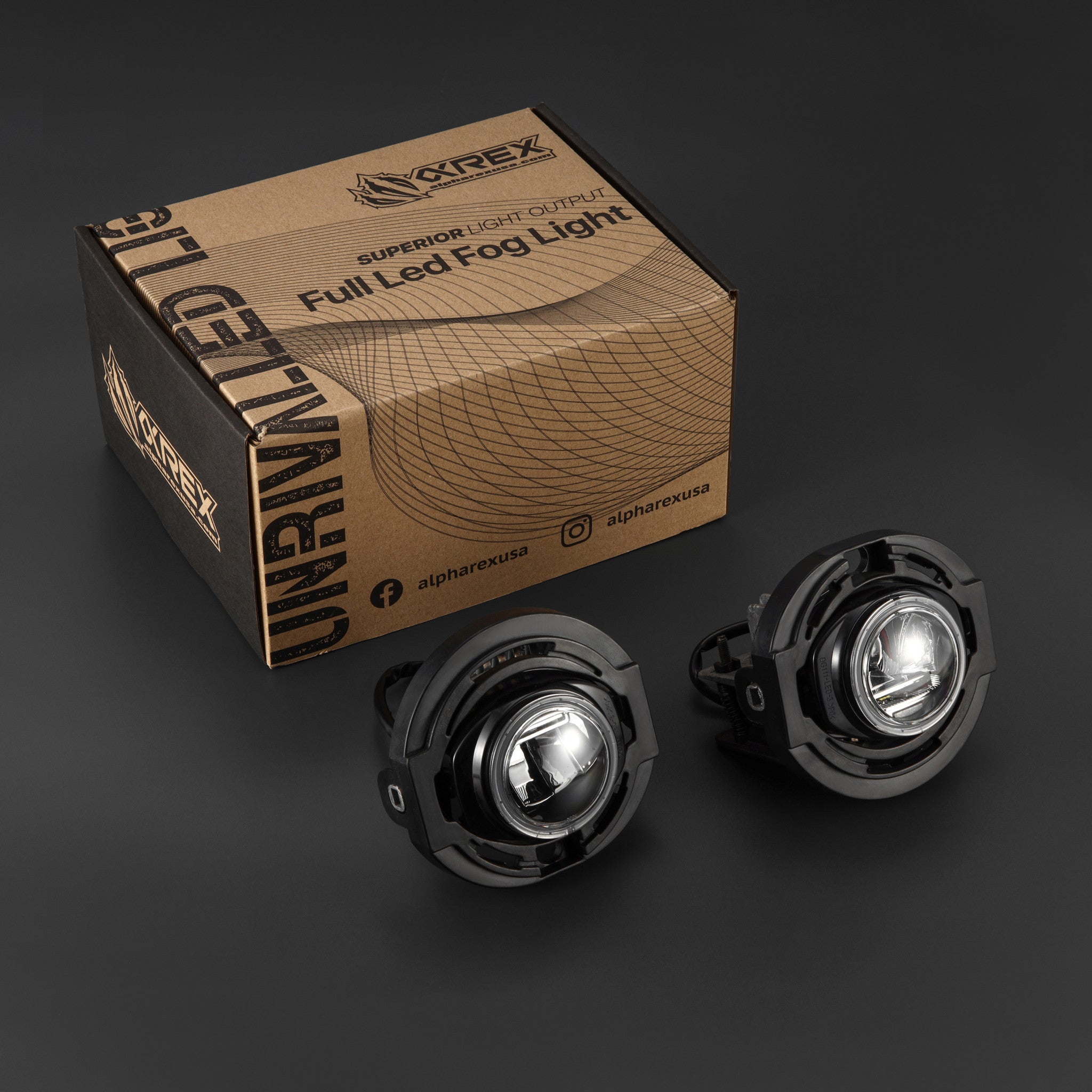 Universal Chrysler/Dodge/Jeep LED Projector Fog Lights (White Output Only) | AlphaRex