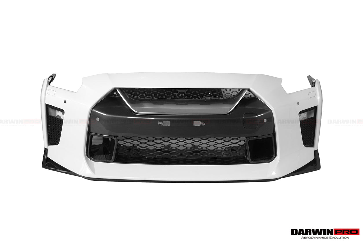 2017 - 2022 Nissan GTR R35 EBA BKSS Style Carbon Fiber Front Bumper Vents