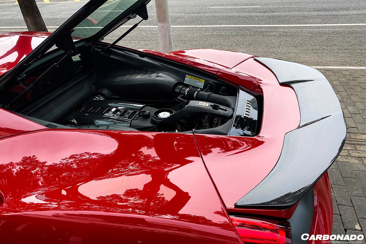 2015 - 2020 Ferrari 488 GTB VRS Style Carbon Fiber Trunk Spoiler