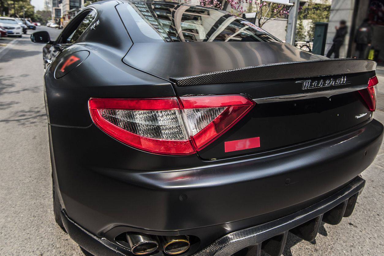 2007-2011 Maserati GranTurismo 4.2L Coupe 4.7L Convertible MC Style Carbon Fiber Trunk Spoiler - Carbonado