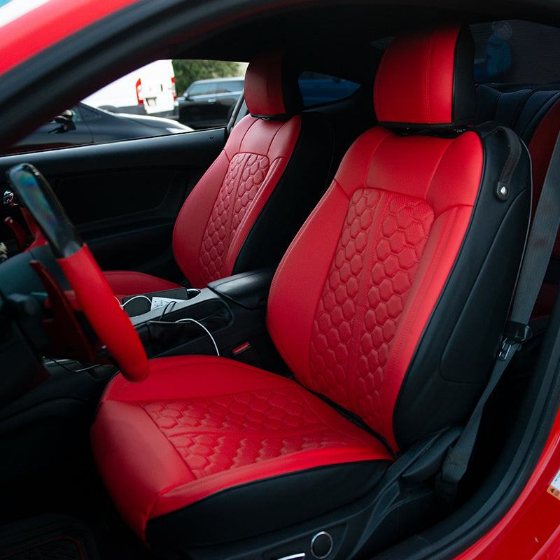 2015-23 Ford Mustang S550 Coupe Genuine Leather Seat Covers