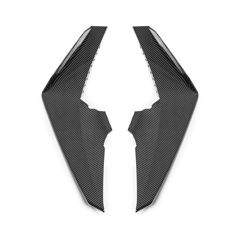 Chevrolet Camaro 6th Gen SS Style Black Carbon Front Bumper Side Canards 2016-2018