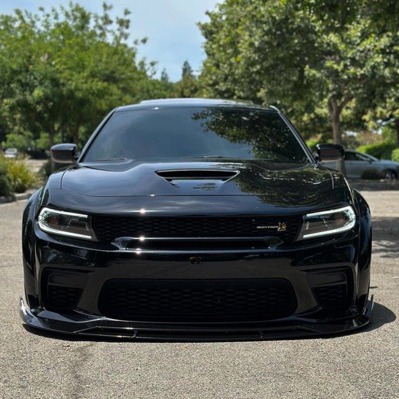 Dodge Charger LD SRT Widebody Performance Style Matte Gloss Black Front Lip Splitter 2020-Up