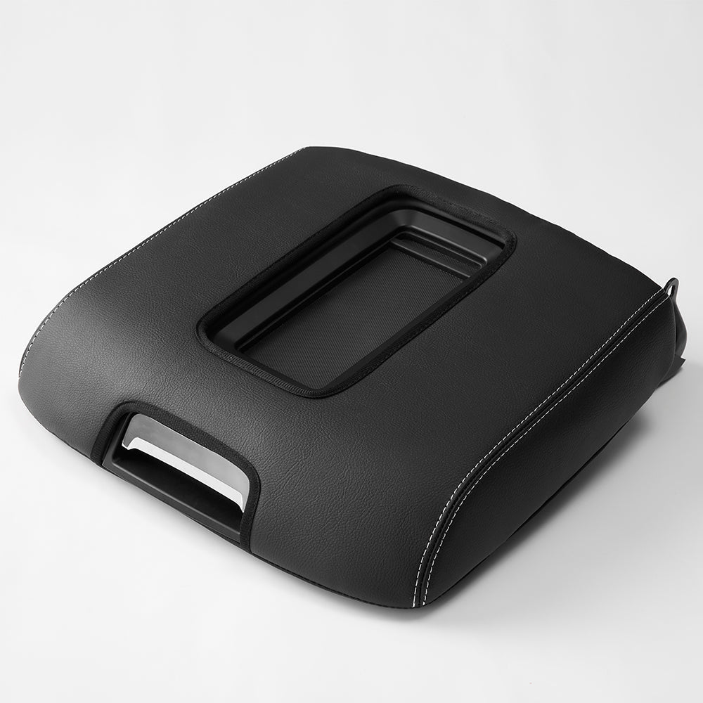 GMC Sierra K2XX Leather Center Console Lid Armrest Cover 2014-2018