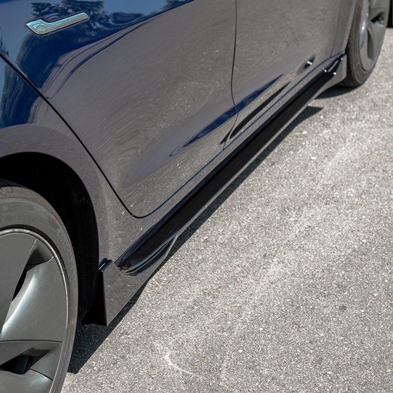 Tesla Model 3 EOS Style Gloss Black Side Skirts 2017-2023