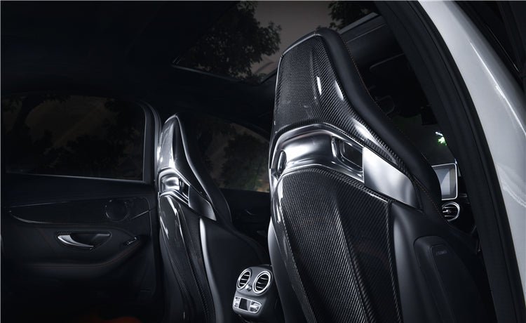 2015 - 2018 Mercedes Benz C63/S/CLA45 AMG Sedan Carbon Fiber Seat-back Cover