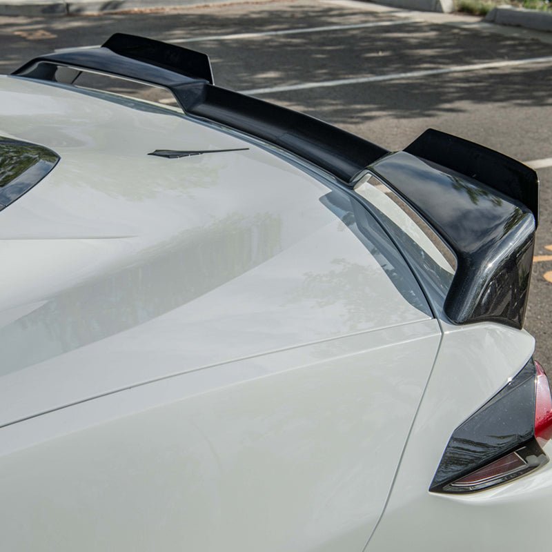 Chevrolet Corvette C8 Z51 Carbon Fiber Rear Trunk Spoiler Add-On 2020-Up